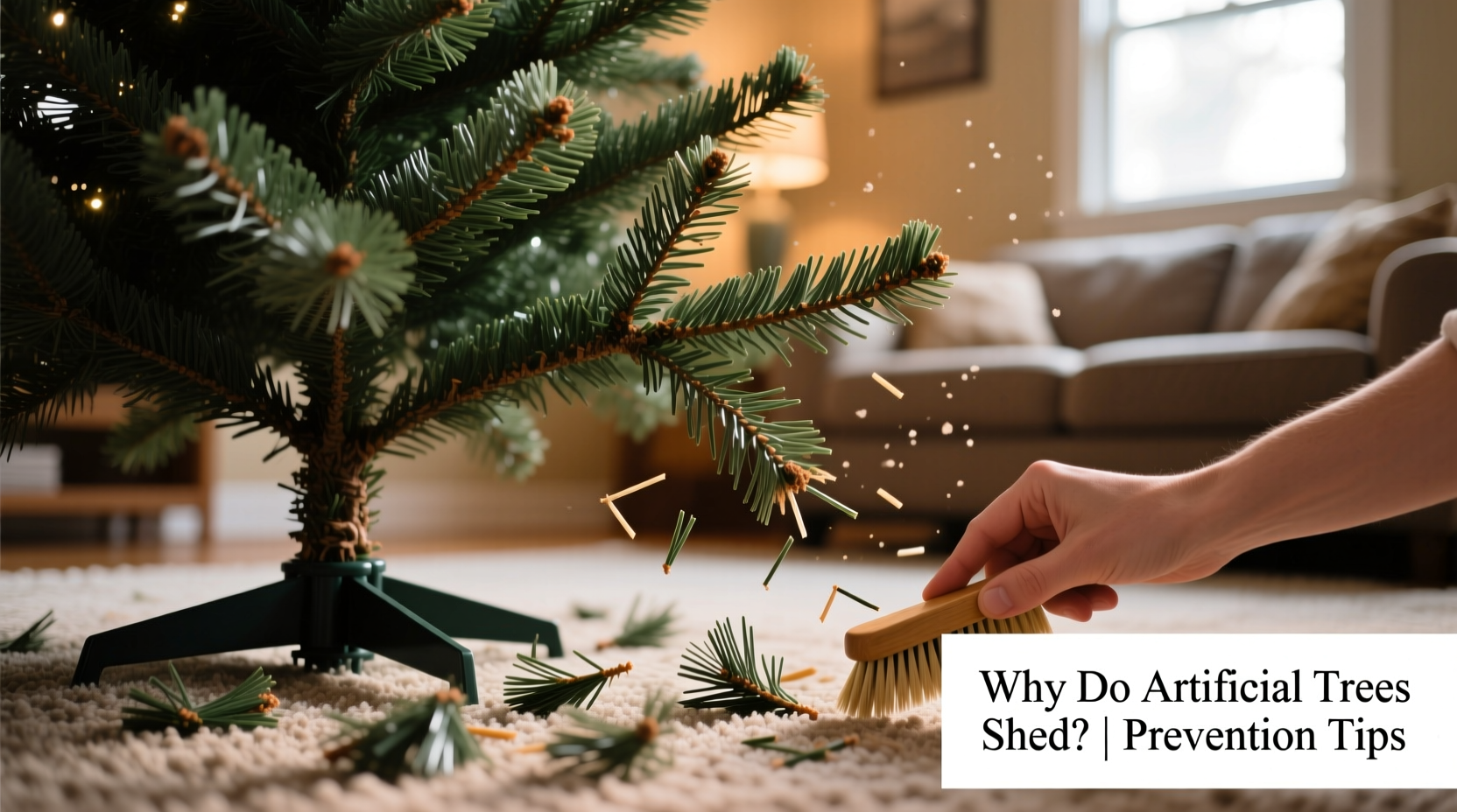 why does my artificial tree shed fake needles and how to reduce it