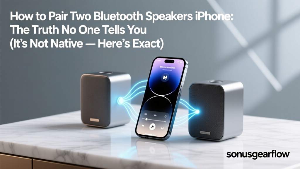 How to Pair Two Bluetooth Speakers iPhone (2026)
