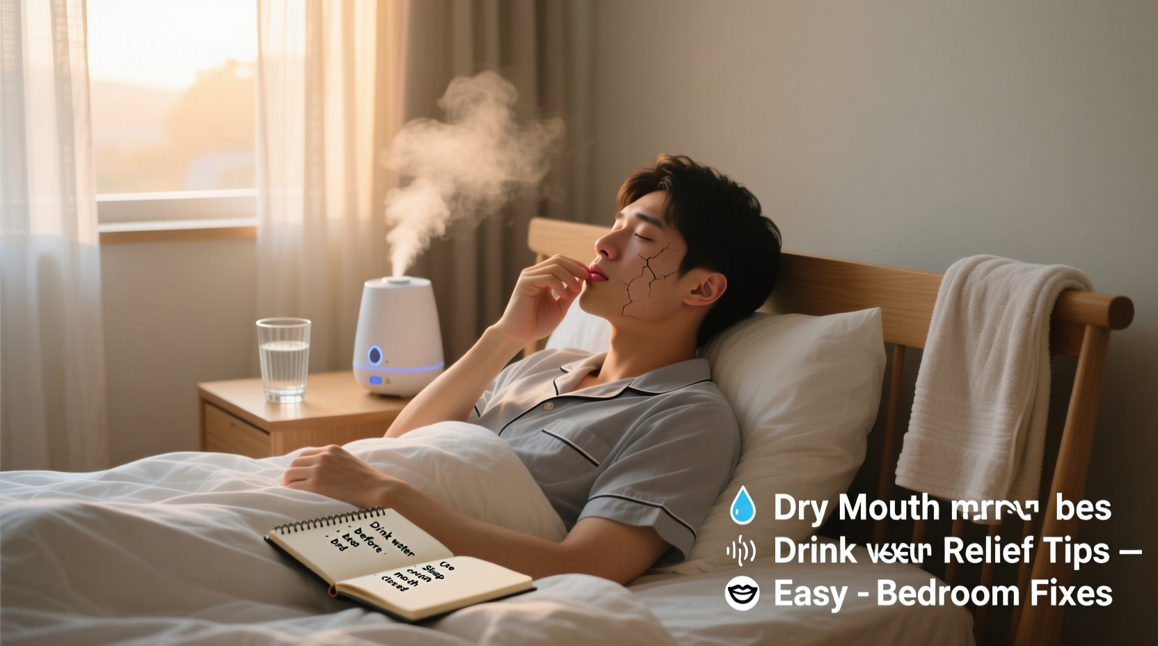 why do i wake up with a dry mouth causes and easy bedroom fixes