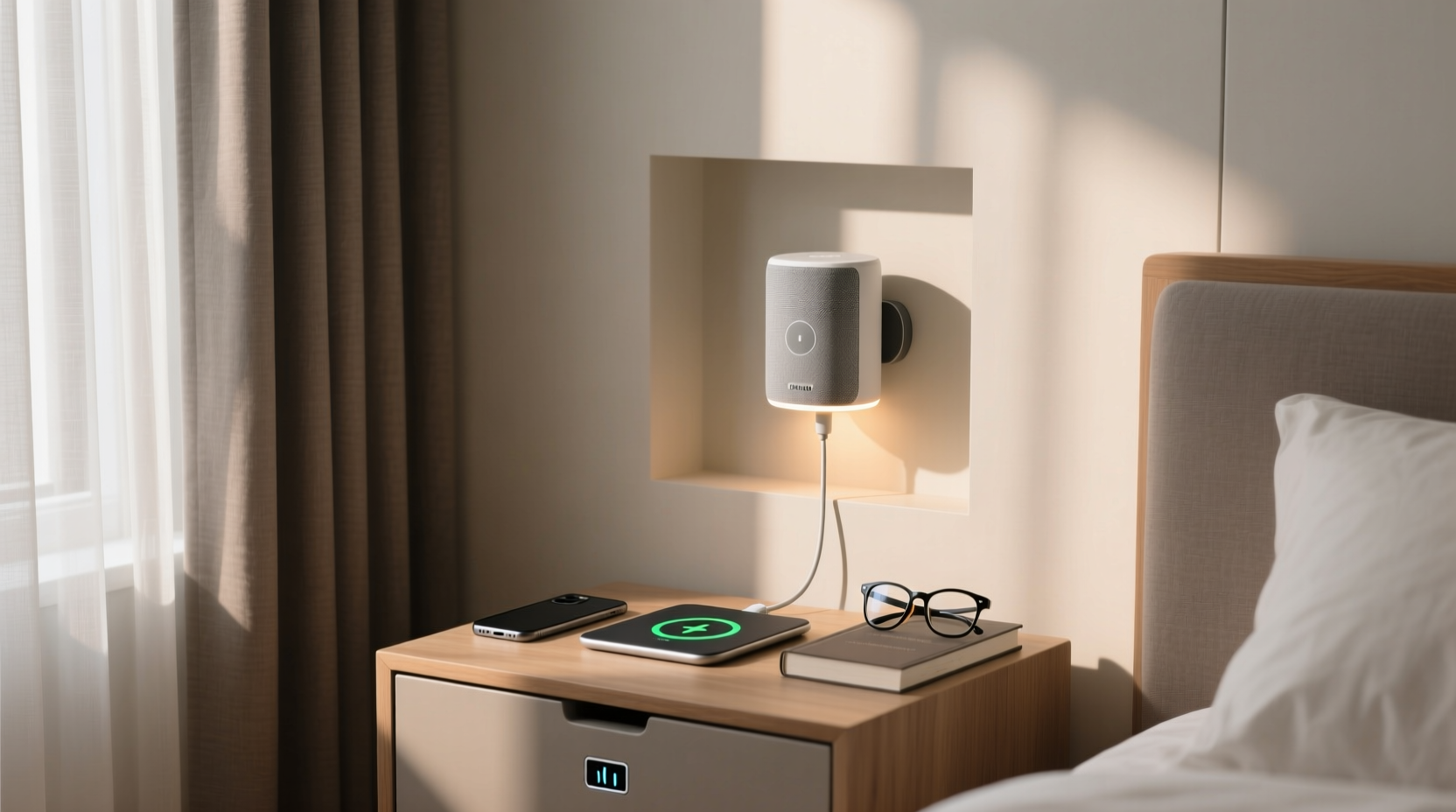 closet organization tips for speaker charging