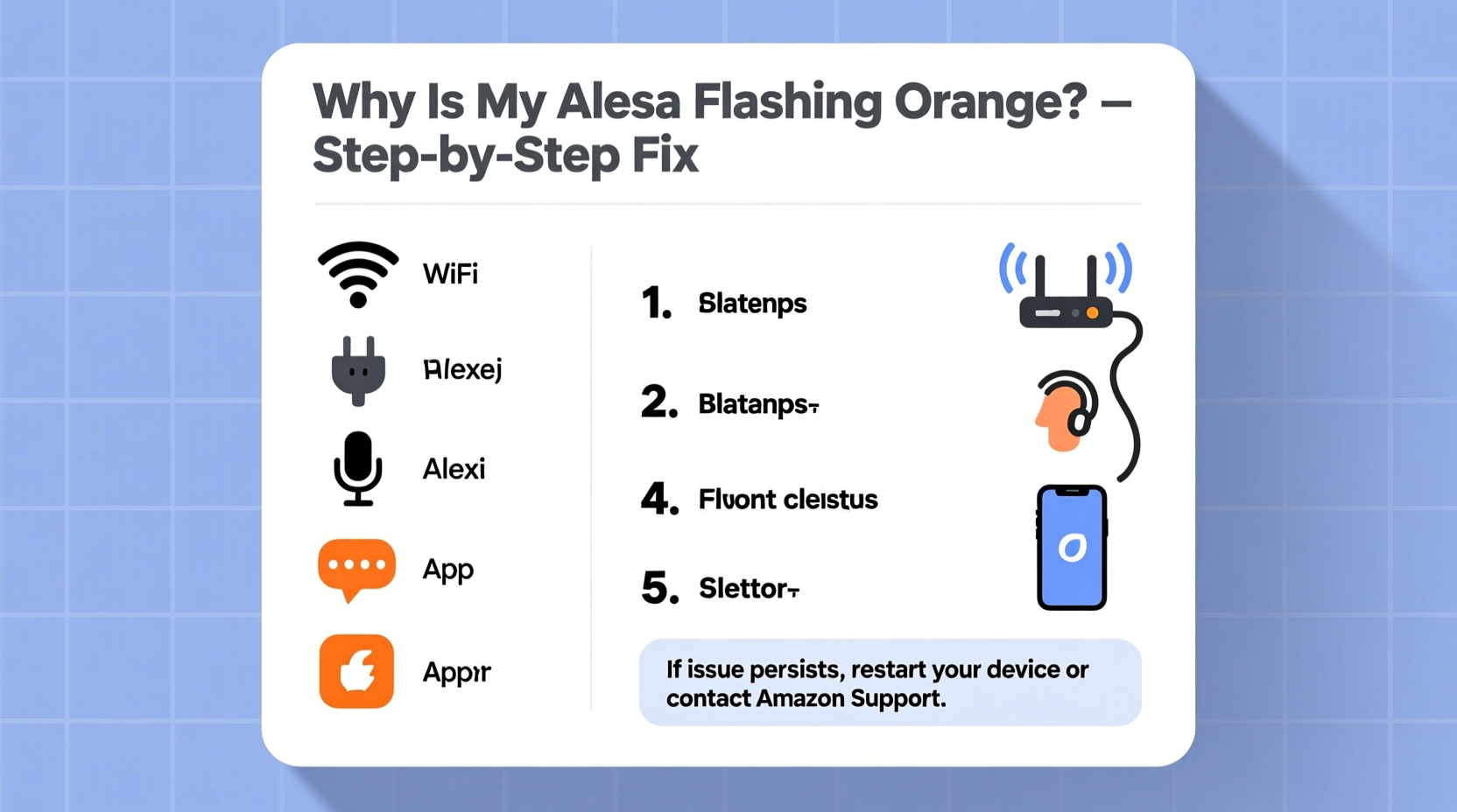 why is my alexa flashing orange and how to troubleshoot the issue