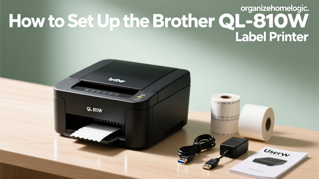 How to Set Up the Brother QL-810W Label Printer