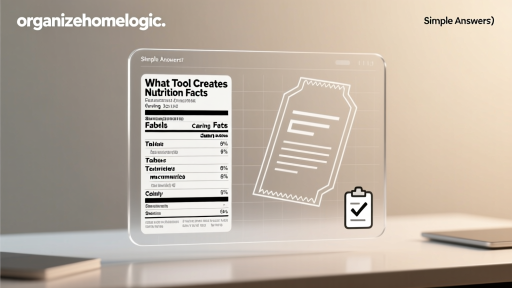 What Tool Creates Nutrition Facts Labels? (Simple Answers)