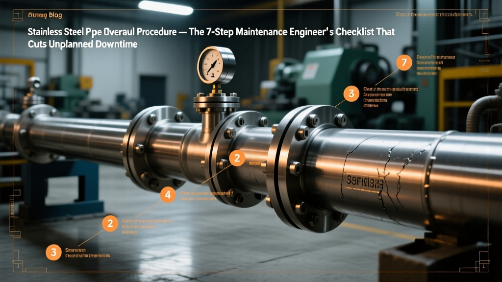 Stainless Steel Pipe Overhaul: 7-Step ASME B31.3 Checklist