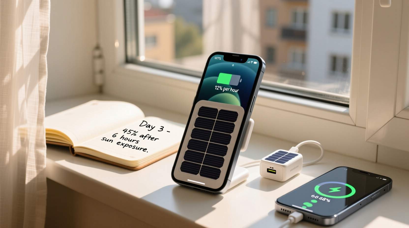 is solar charging practical for everyday phone use real world test