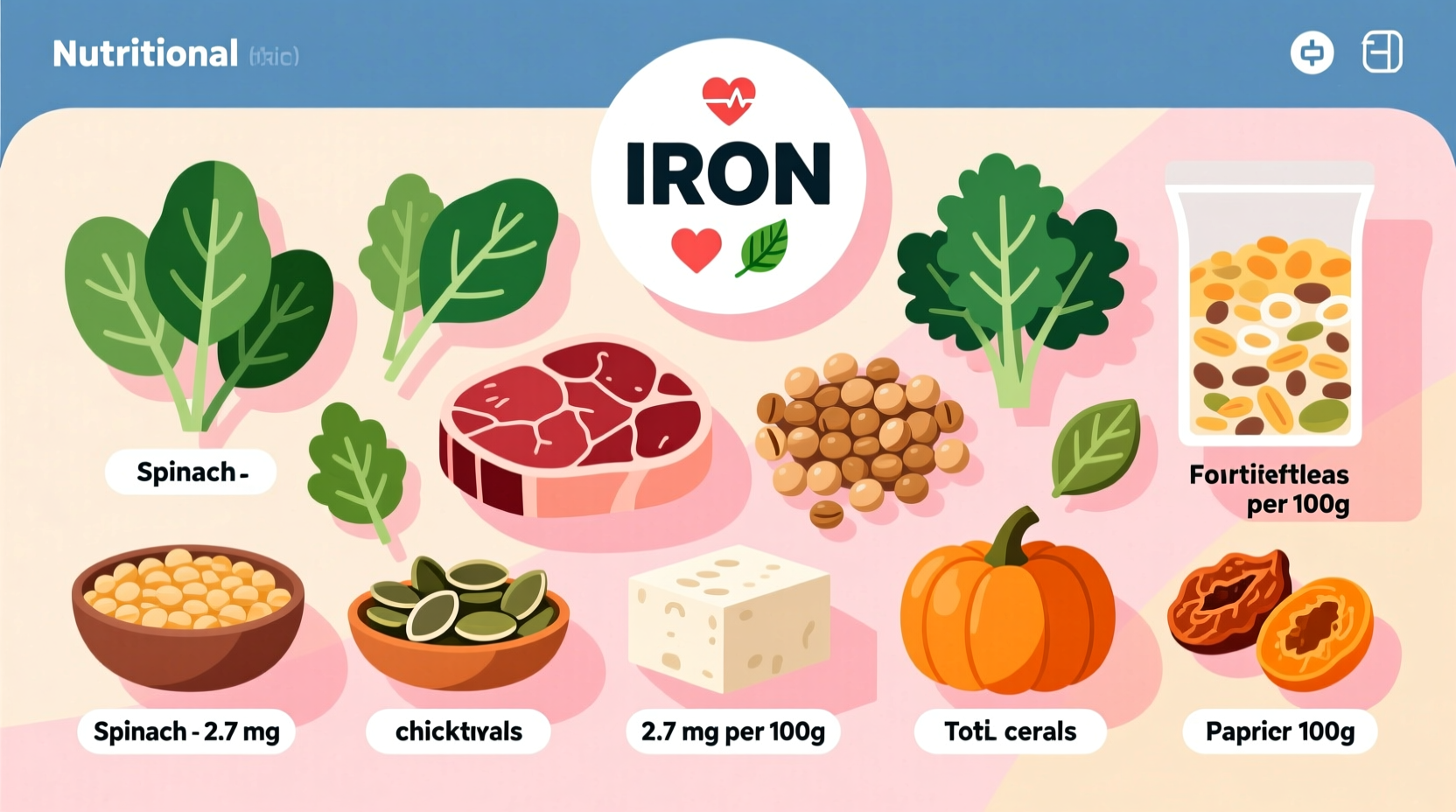 what foods have a lot of iron