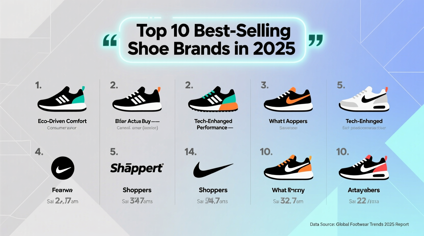 Top 10 Best Selling Shoe Brands in 2025: What Shoppers Actually Buy