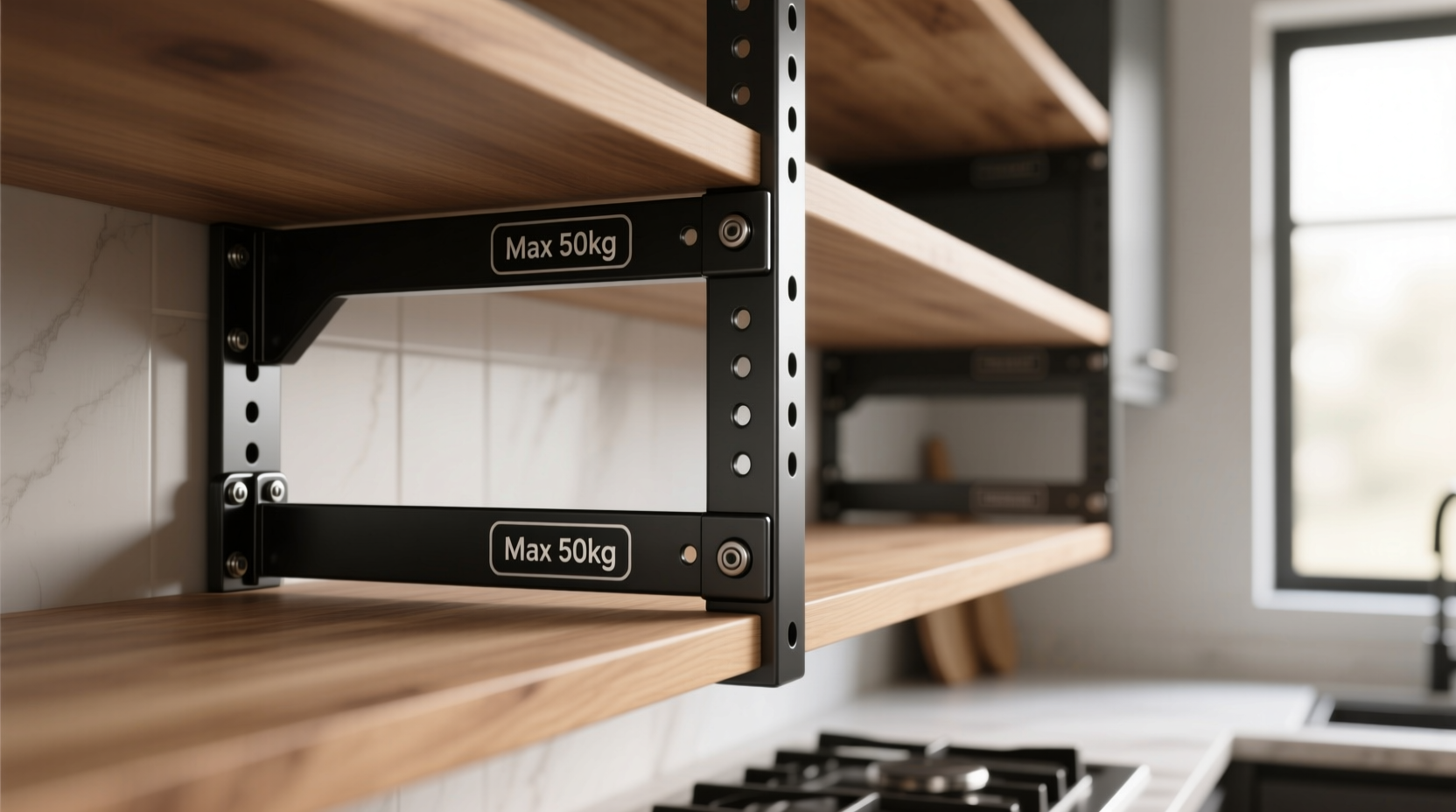 closet shelf brackets weight rated vs generic