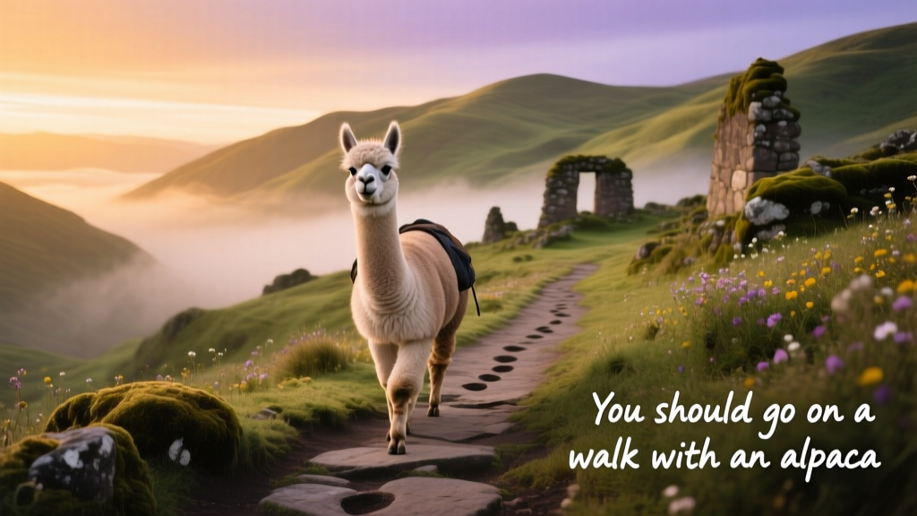 You Should Go On A Walk With An Alpaca: The Unexpected Magic of Human–Herder–Alpaca Trios