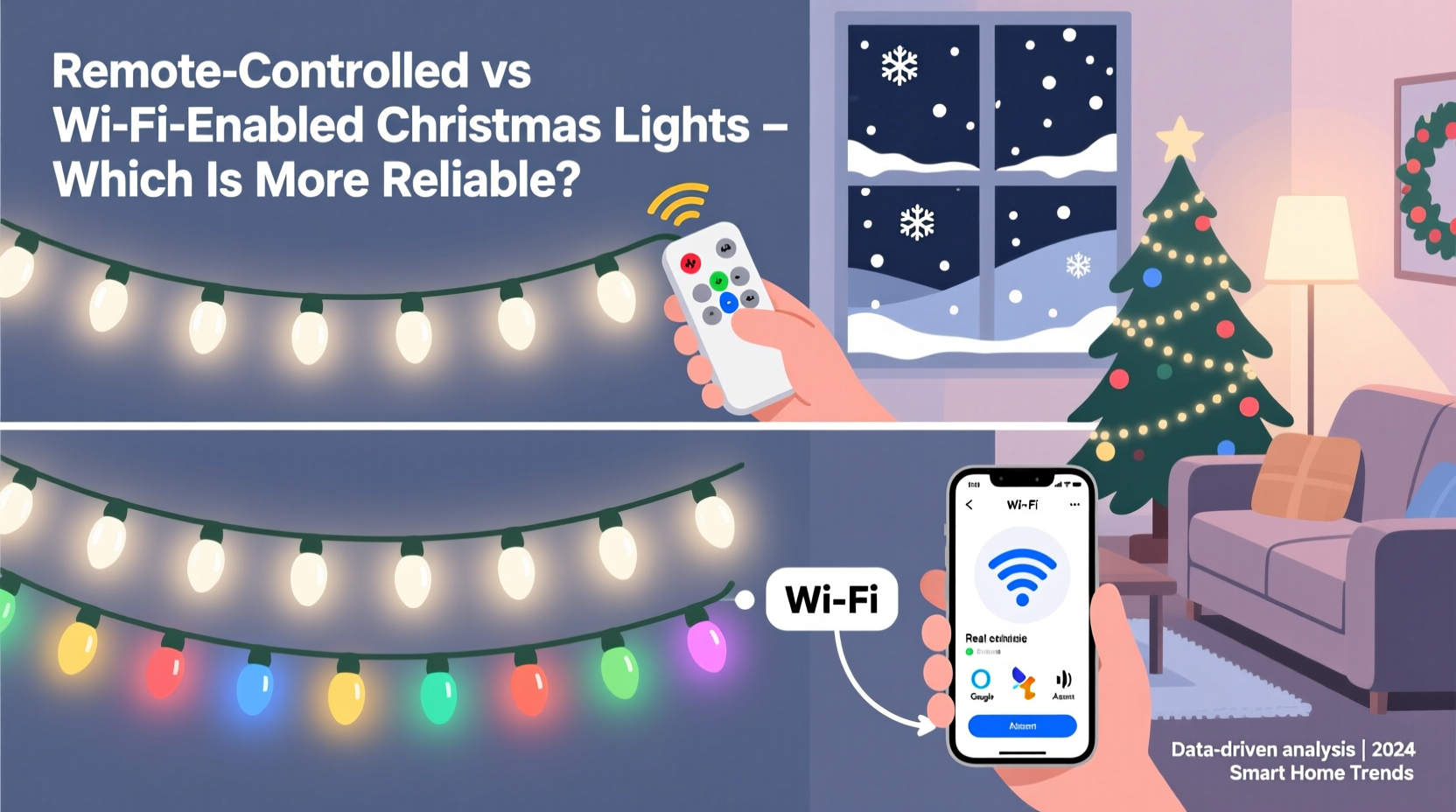 remote controlled vs wifi enabled christmas lights which tech is more reliable