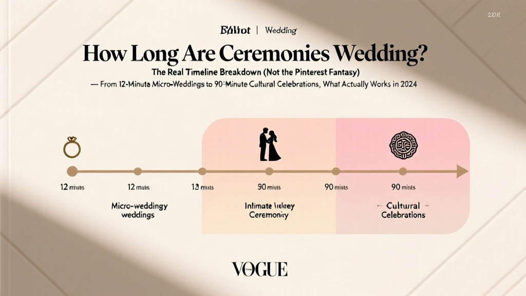Wedding Ceremony Lengths: Real Timelines (2026)