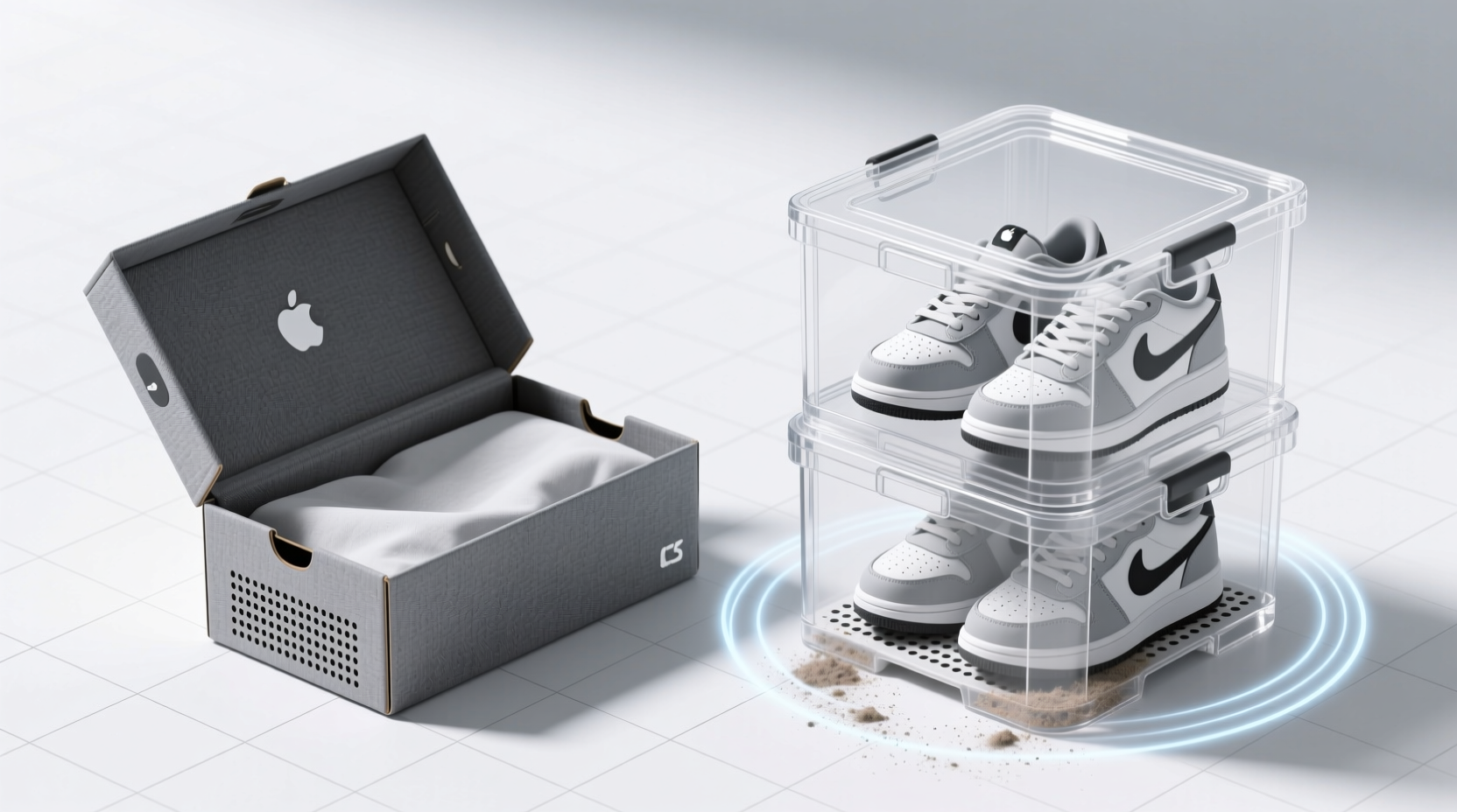 foldable vs stackable best sneaker storage for dust free clarity