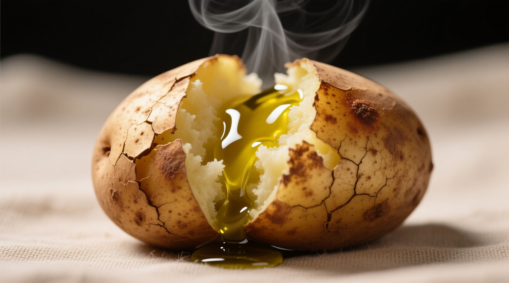 olive oil on baked potatoes when it matters and skip it