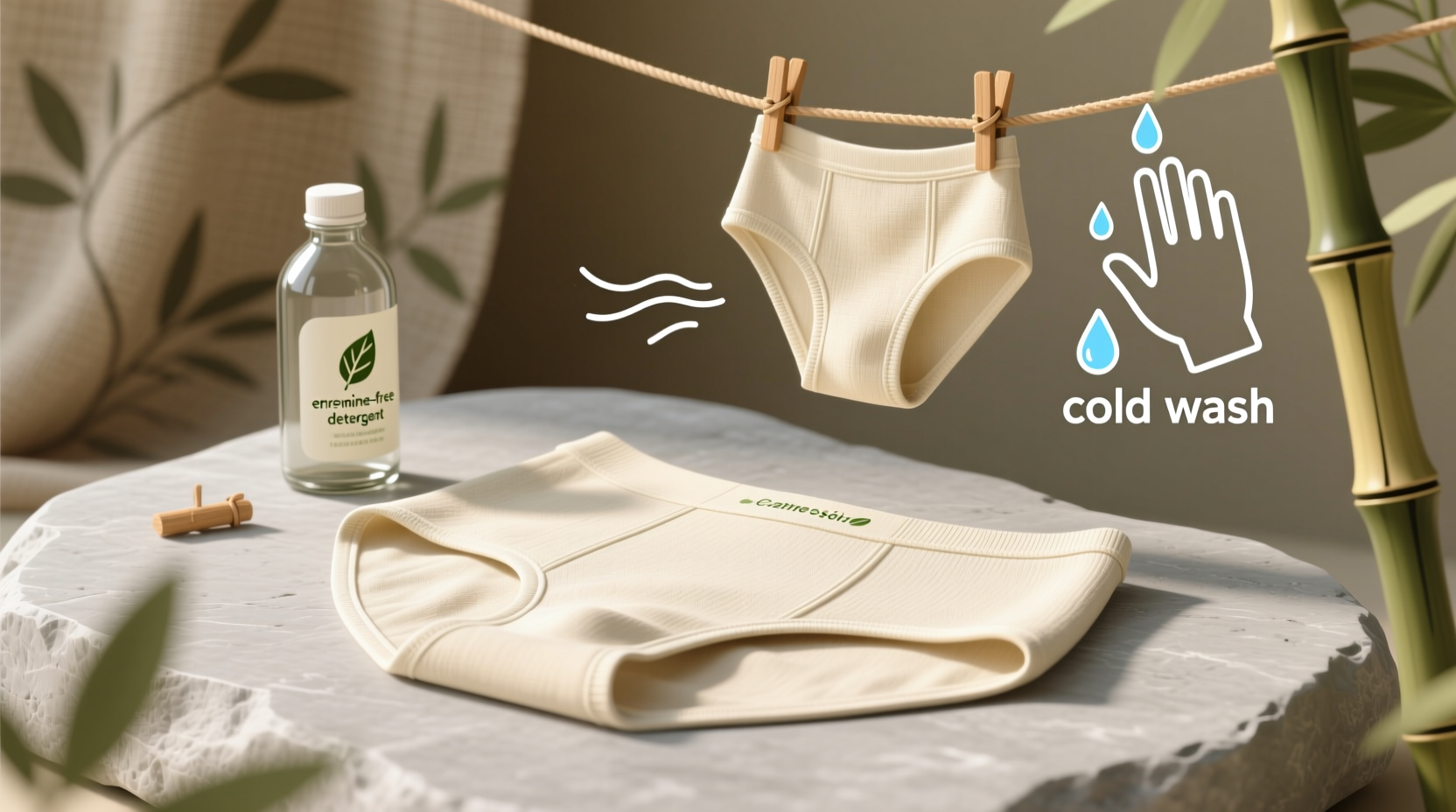 bamboo underwear laundry tips