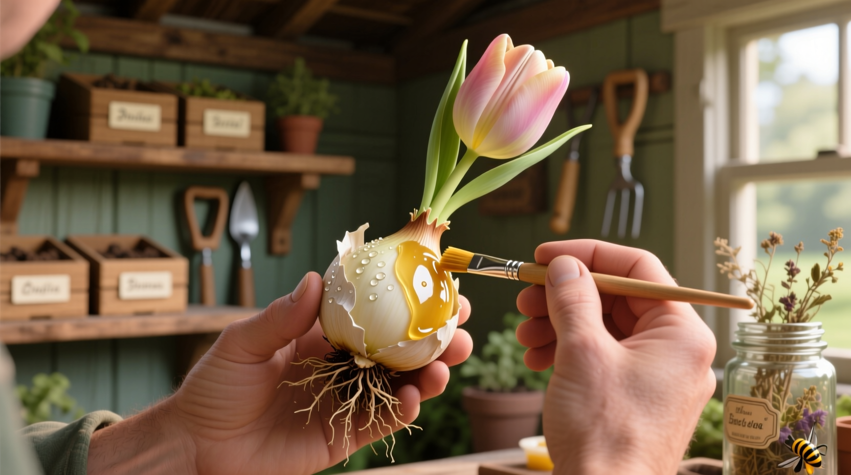 how to wax your own flower bulbs