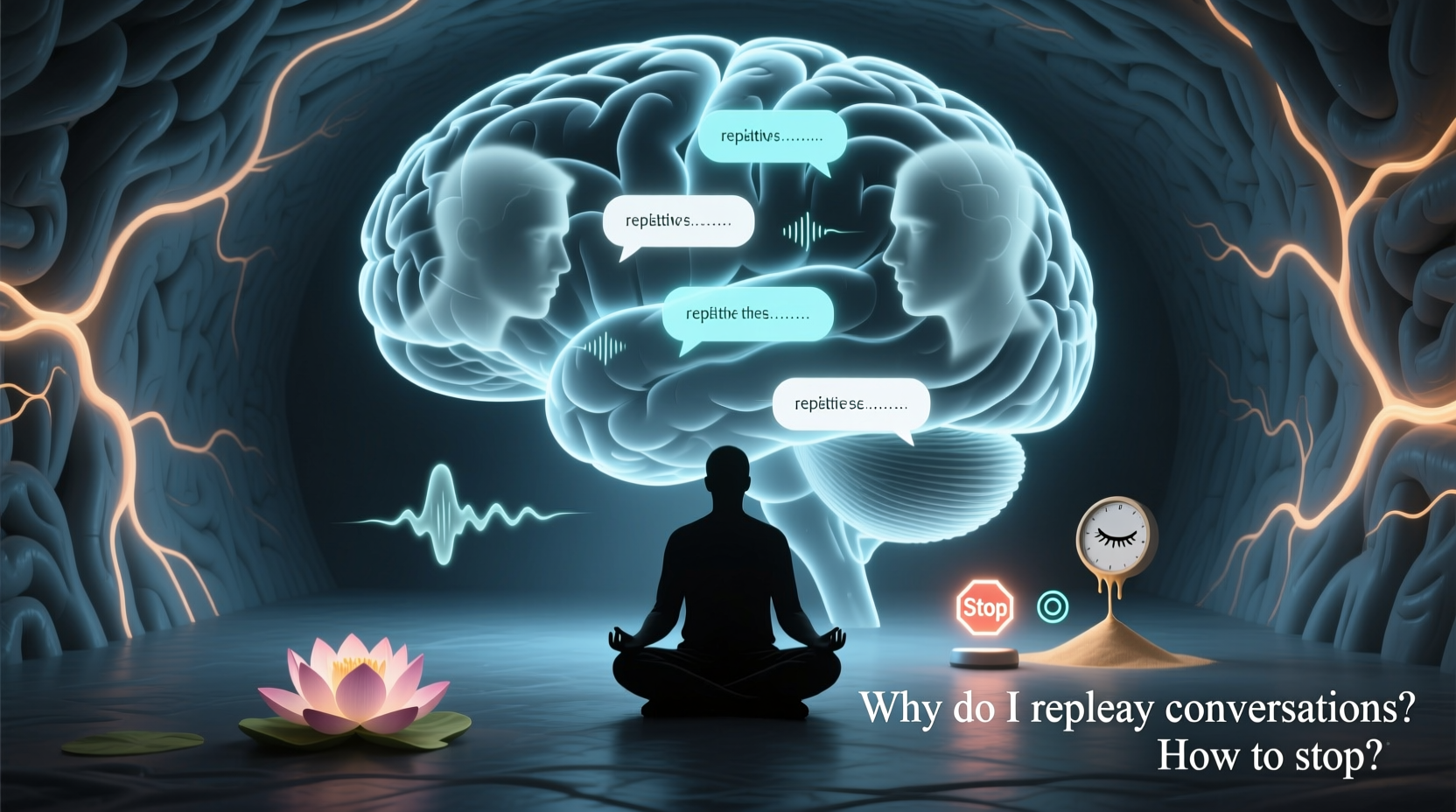 why does my brain replay conversations repeatedly and how to stop