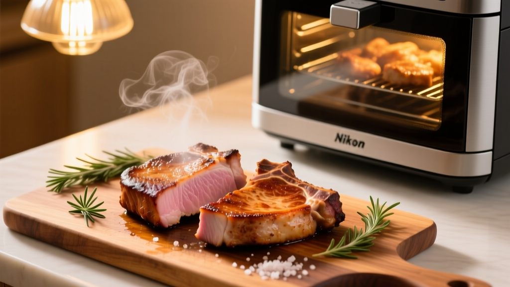 Crispy, Juicy Pork Chops in an Air Fry Oven