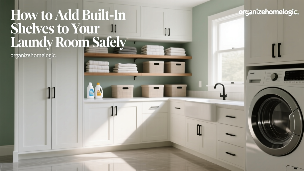 How to Add Built-In Shelves to Your Laundry Room Safely