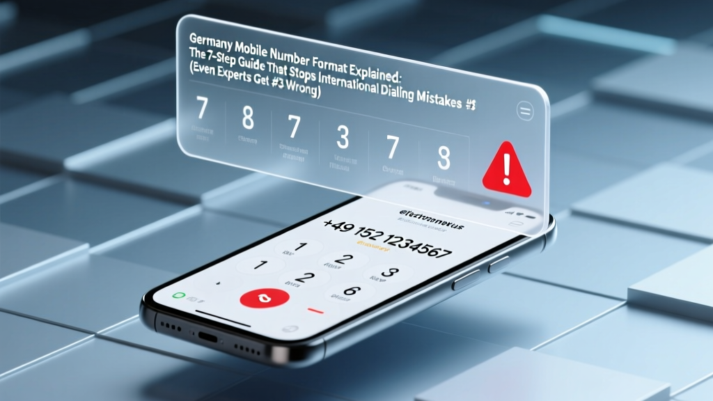 Germany Mobile Number Format Explained: The 7-Step Guide That Stops International Dialing Mistakes (Even Experts Get #3 Wrong)