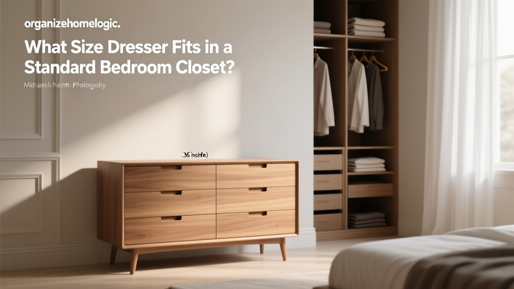 What Size Dresser Fits in a Standard Bedroom Closet?