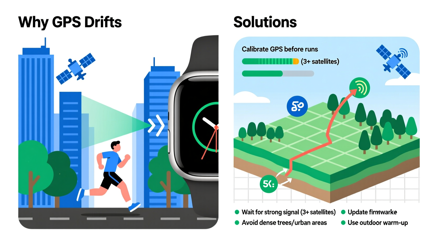 why is my smartwatch inaccurate during runs and how to fix gps drift