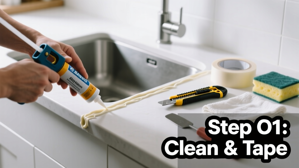 How to Caulk a Kitchen Sink Properly
