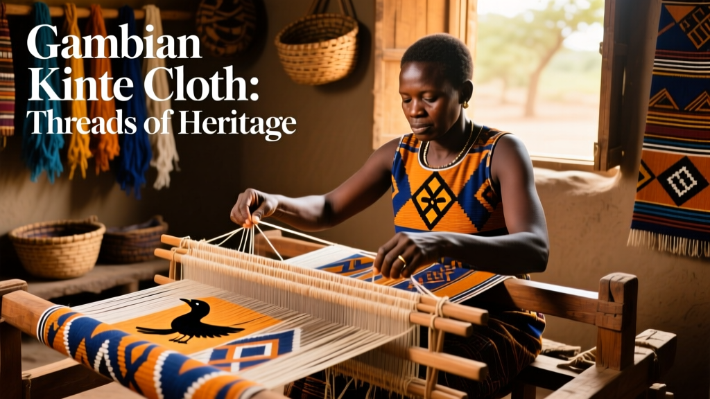 Gambian Kinte Cloth Weaving Patterns Meanings And Strip Weave Loom