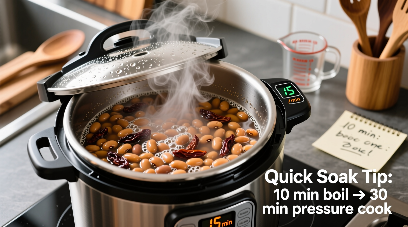 how to cook dry beans fast