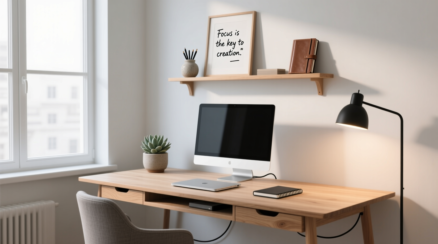 how to set up a minimalist workspace that boosts focus and creativity