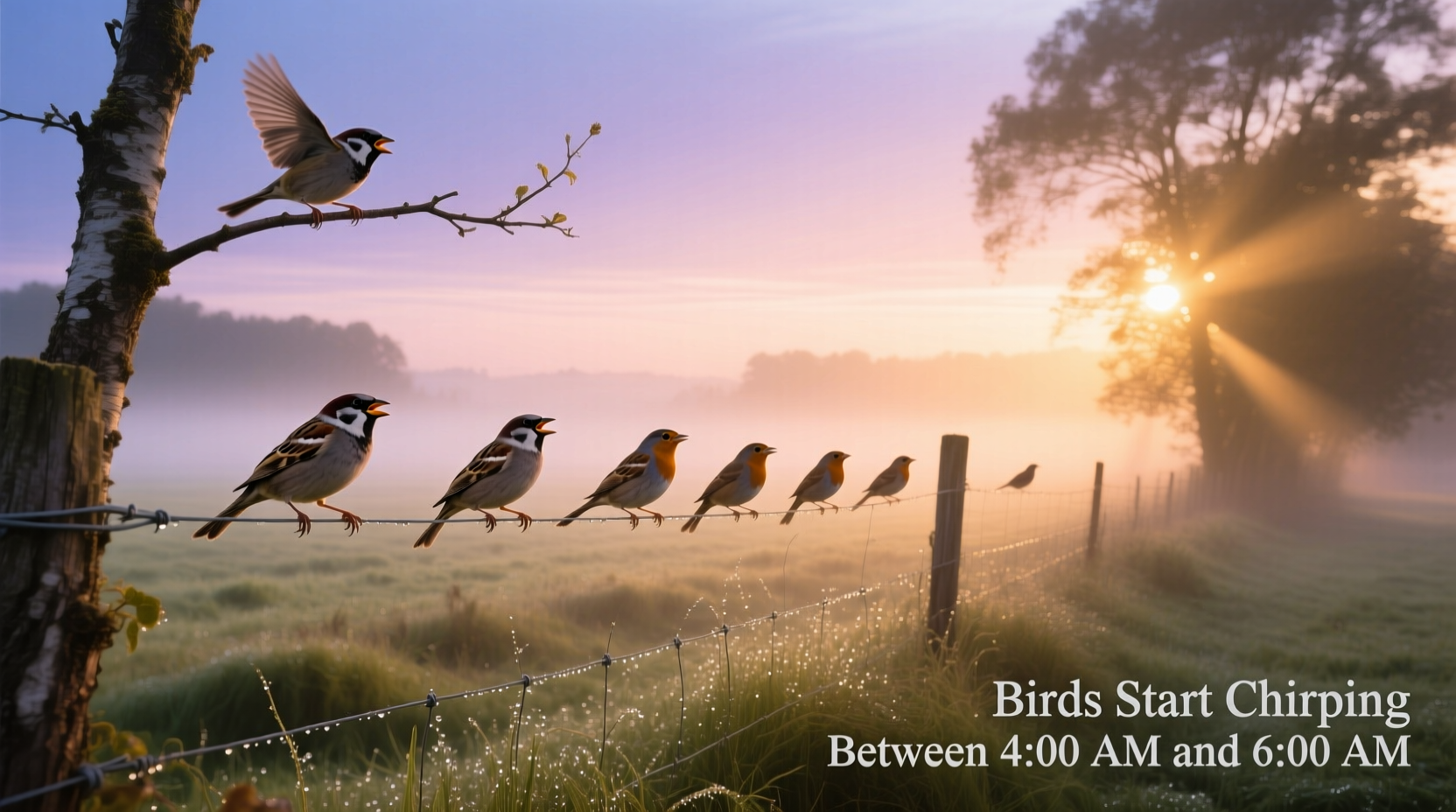 what time do birds start chirping