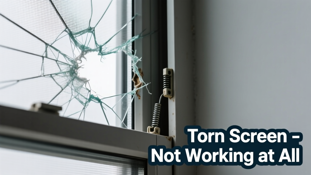 Window Screen Torn Not Working at All: Quick Diagnosis