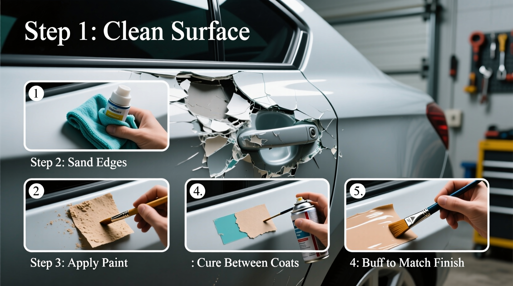 how do you fix paint chips on car