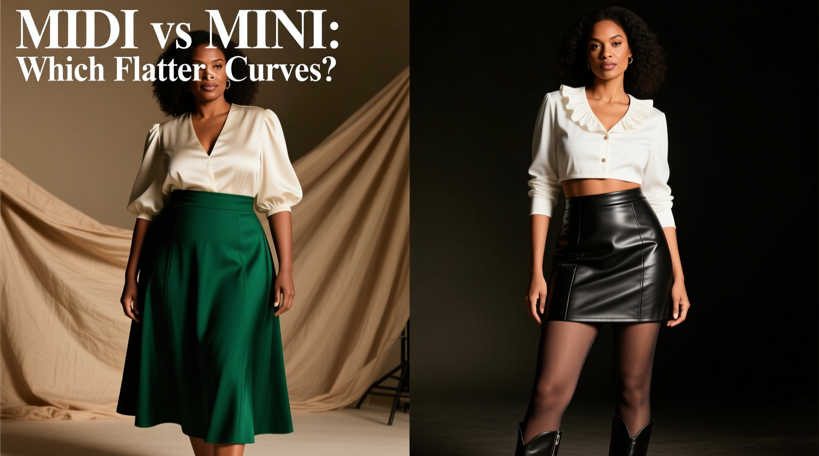 midi skirts vs mini skirts which works better for curvy body types