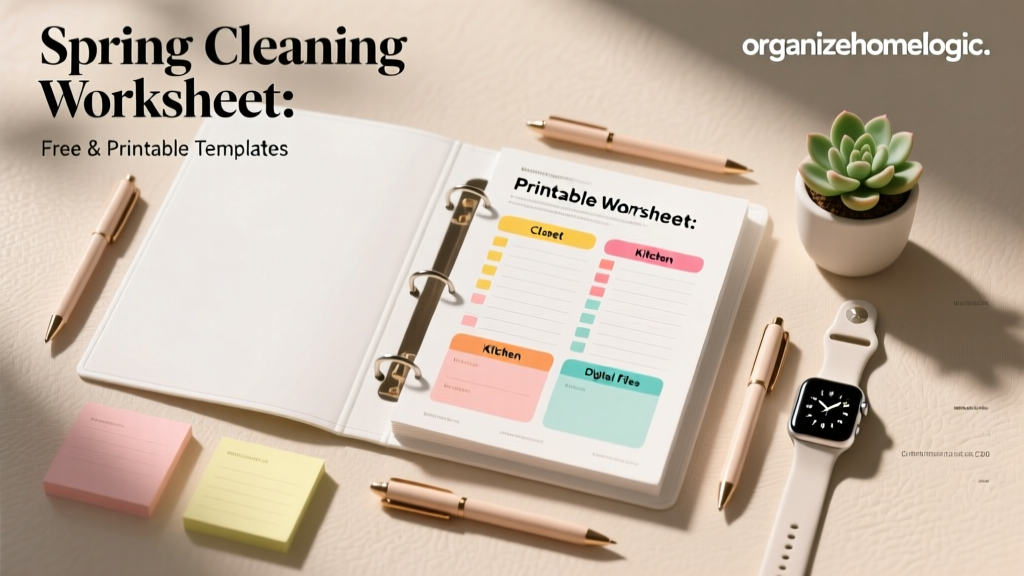 Spring Cleaning Worksheet: Free & Printable Templates