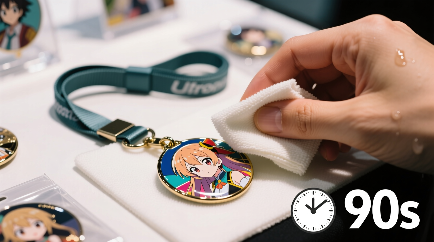 how to sanitize anime convention badges safely