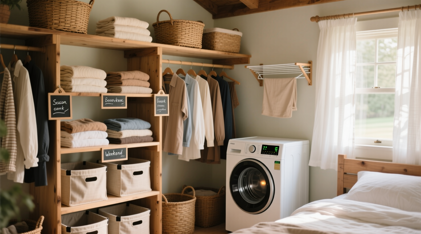 cottagecore closet organization that works