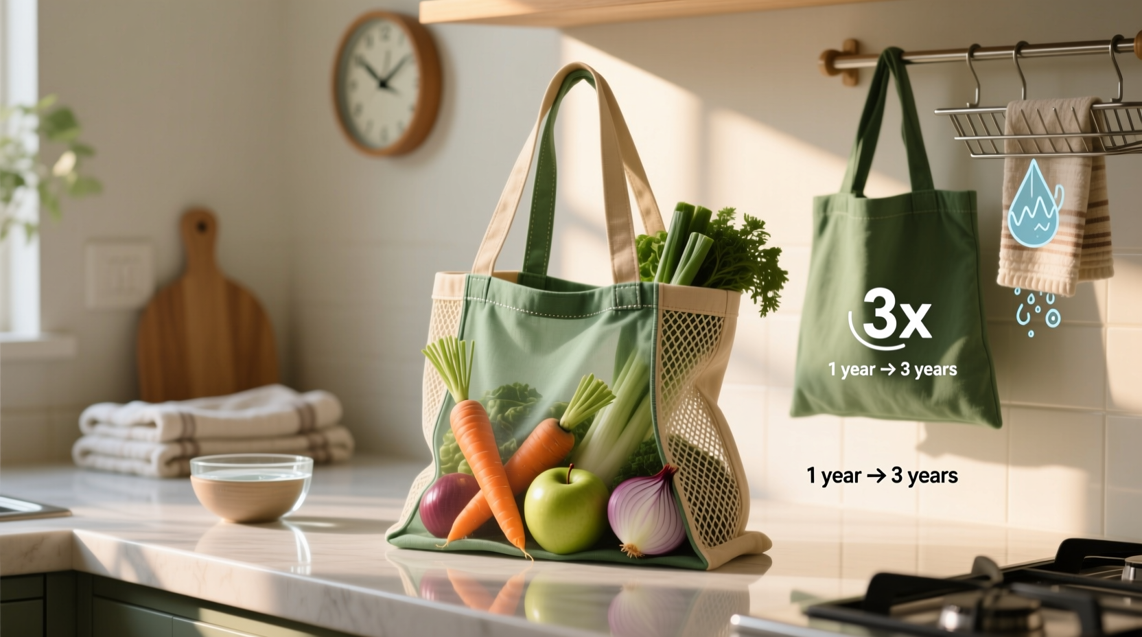 how to clean recycled pet produce bags safely