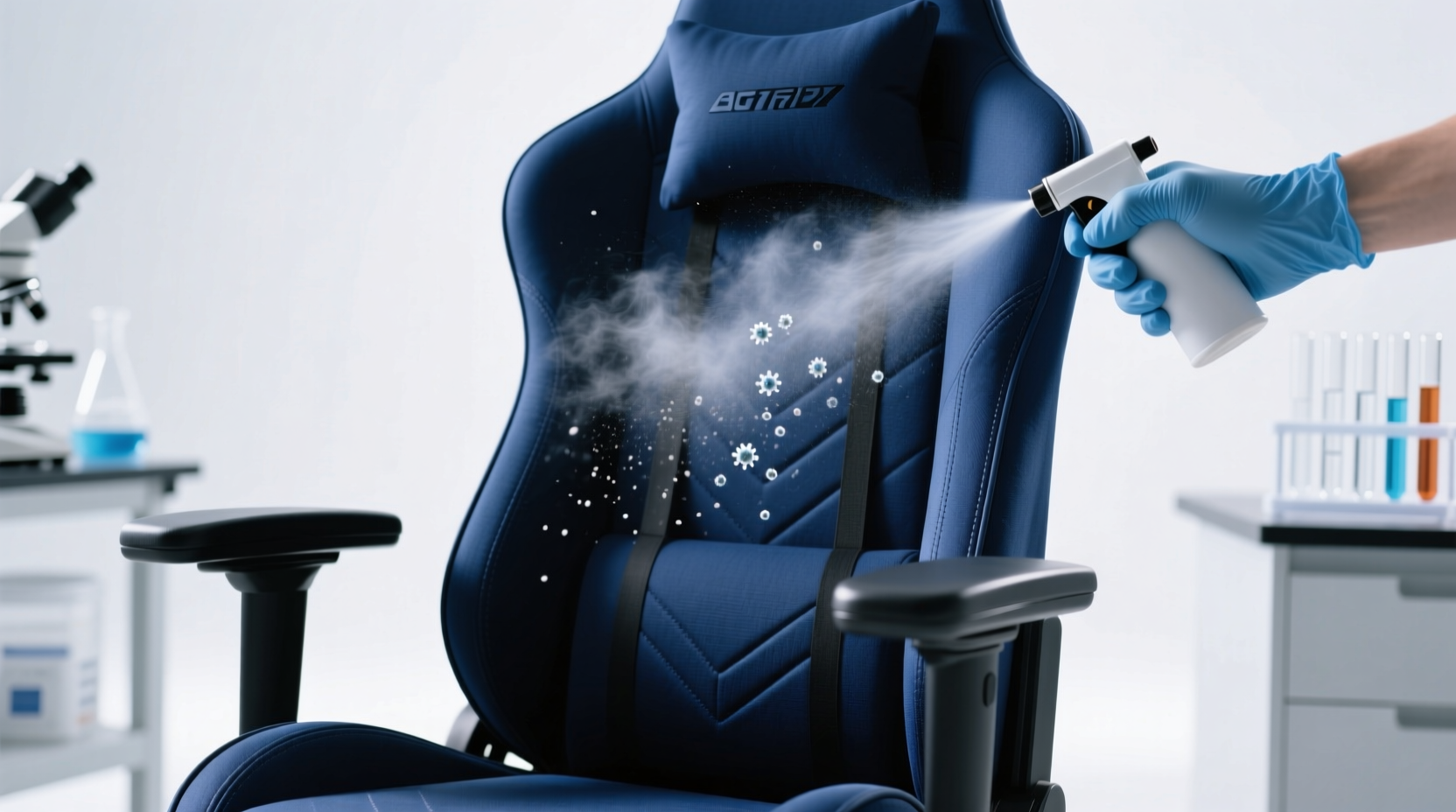 how to sanitize gaming chair fabric without discoloration