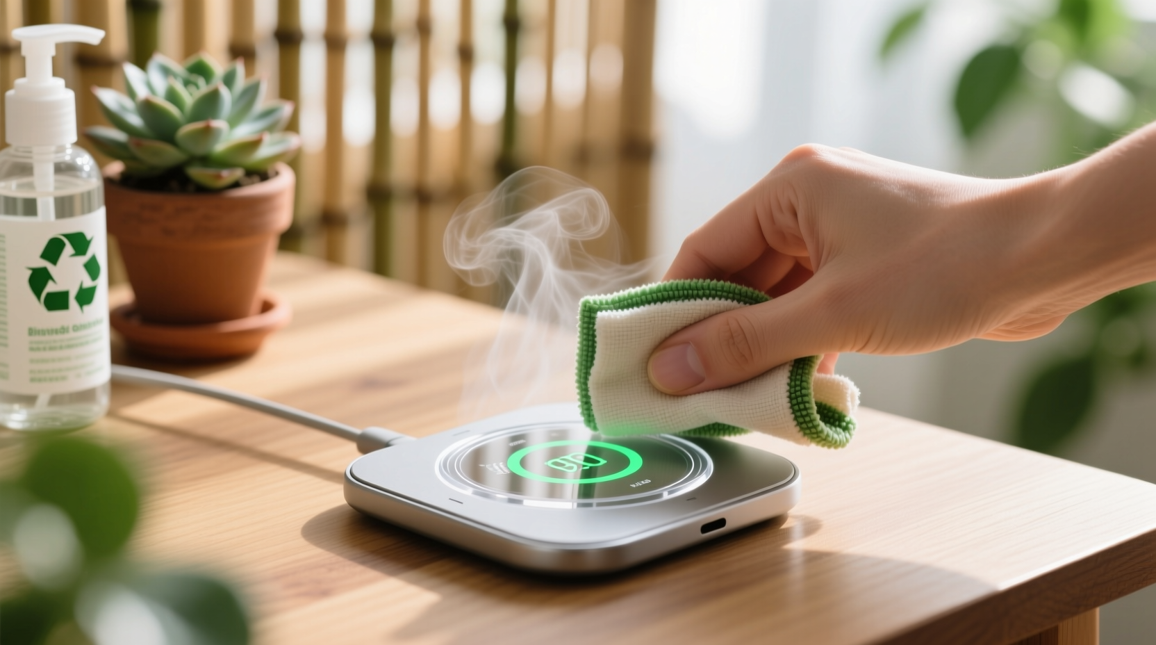 eco friendly cleaning tips for wireless charging pads