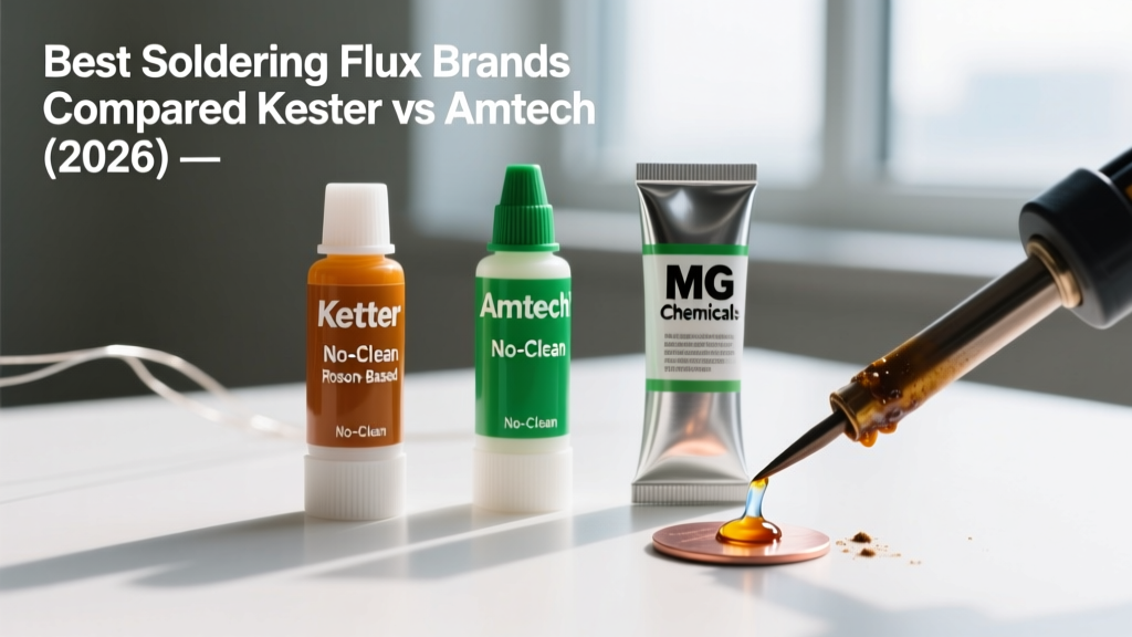 Best Soldering Flux Brands Compared: Kester vs Amtech (2026)