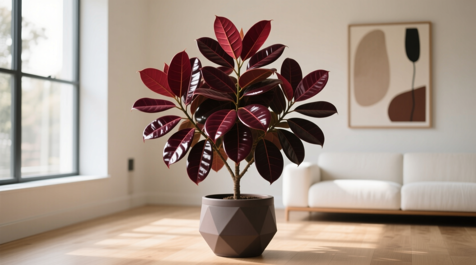 burgundy ficus