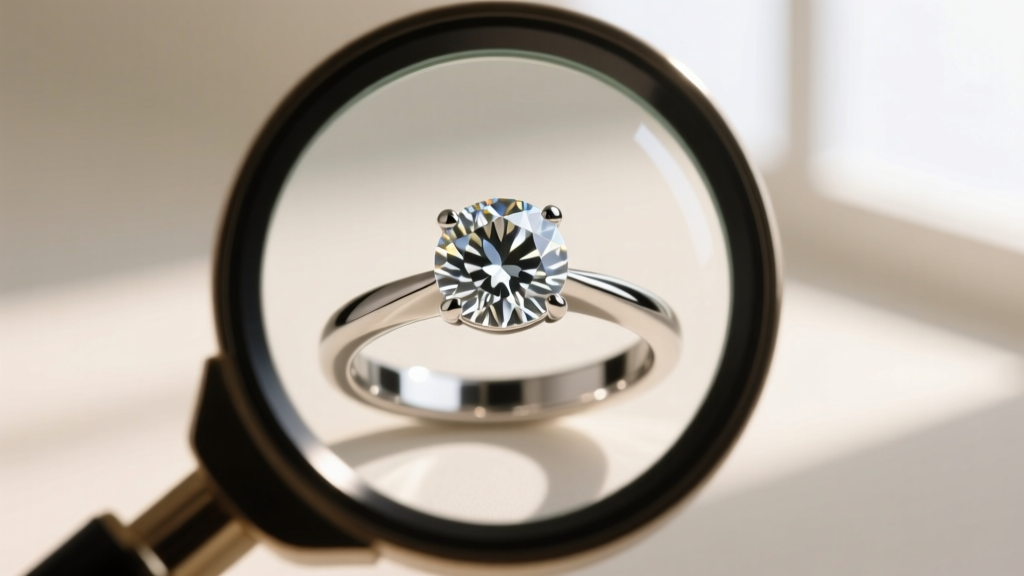 Close-up of a 10x jeweler