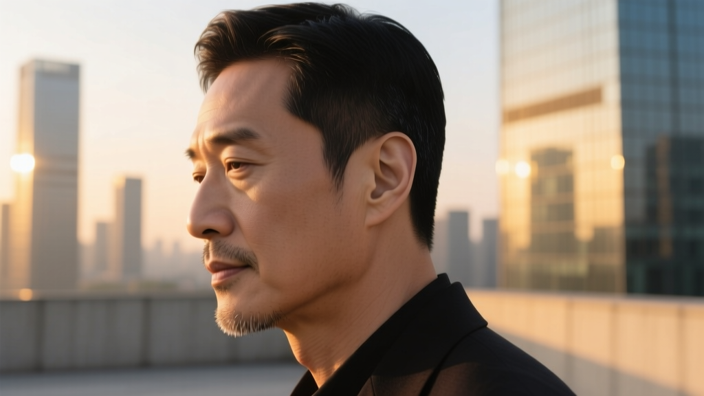Side profile of a man
