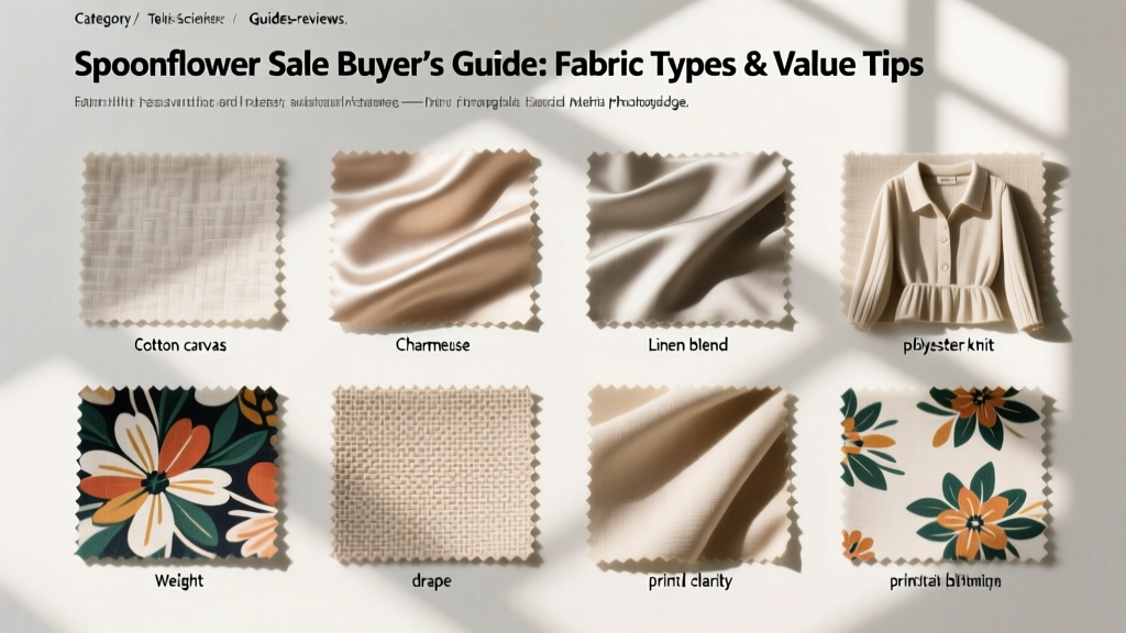 Spoonflower Sale Buyer’s Guide: Fabric Types & Value Tips