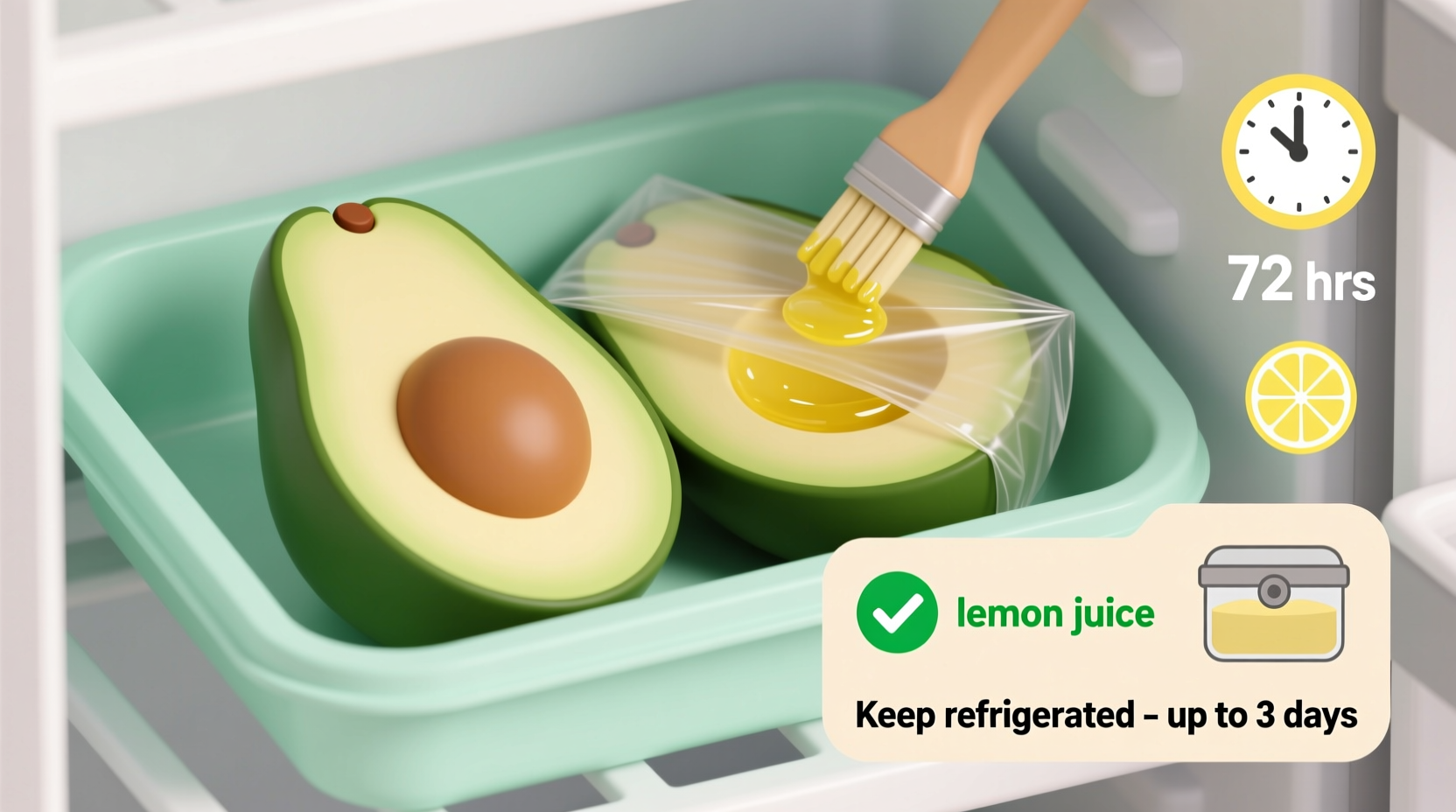 how to keep avocados green in the fridge for more than 24 hours