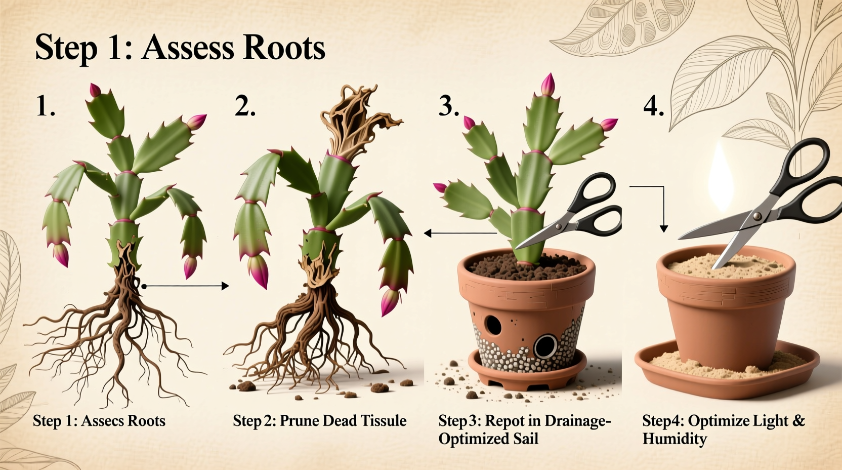 Revive a Wilted Christmas Cactus in 7 Days | TheHomeSprouts