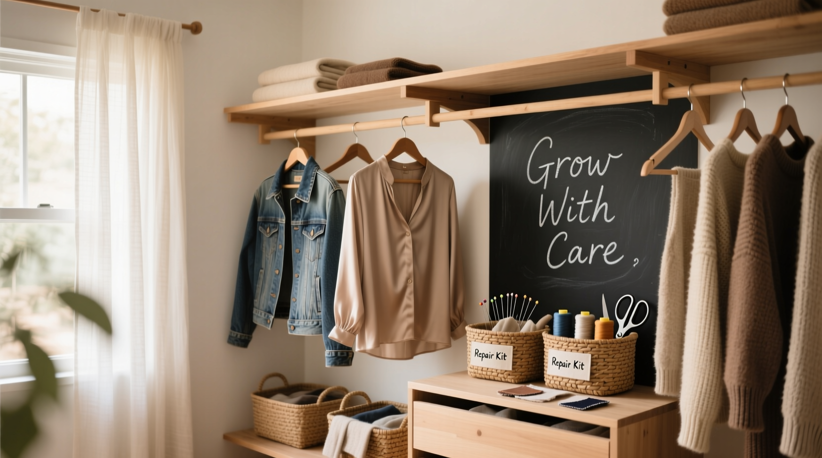 sustainable closet organization tips