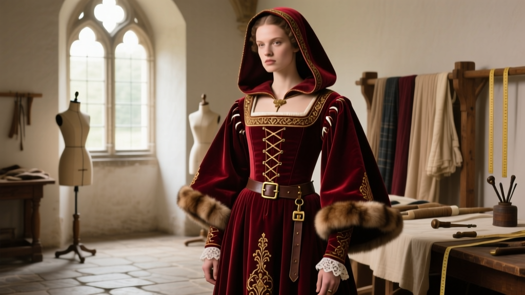 Reviving the 15th-Century Burgundian Houppelande for 2026 Festivals