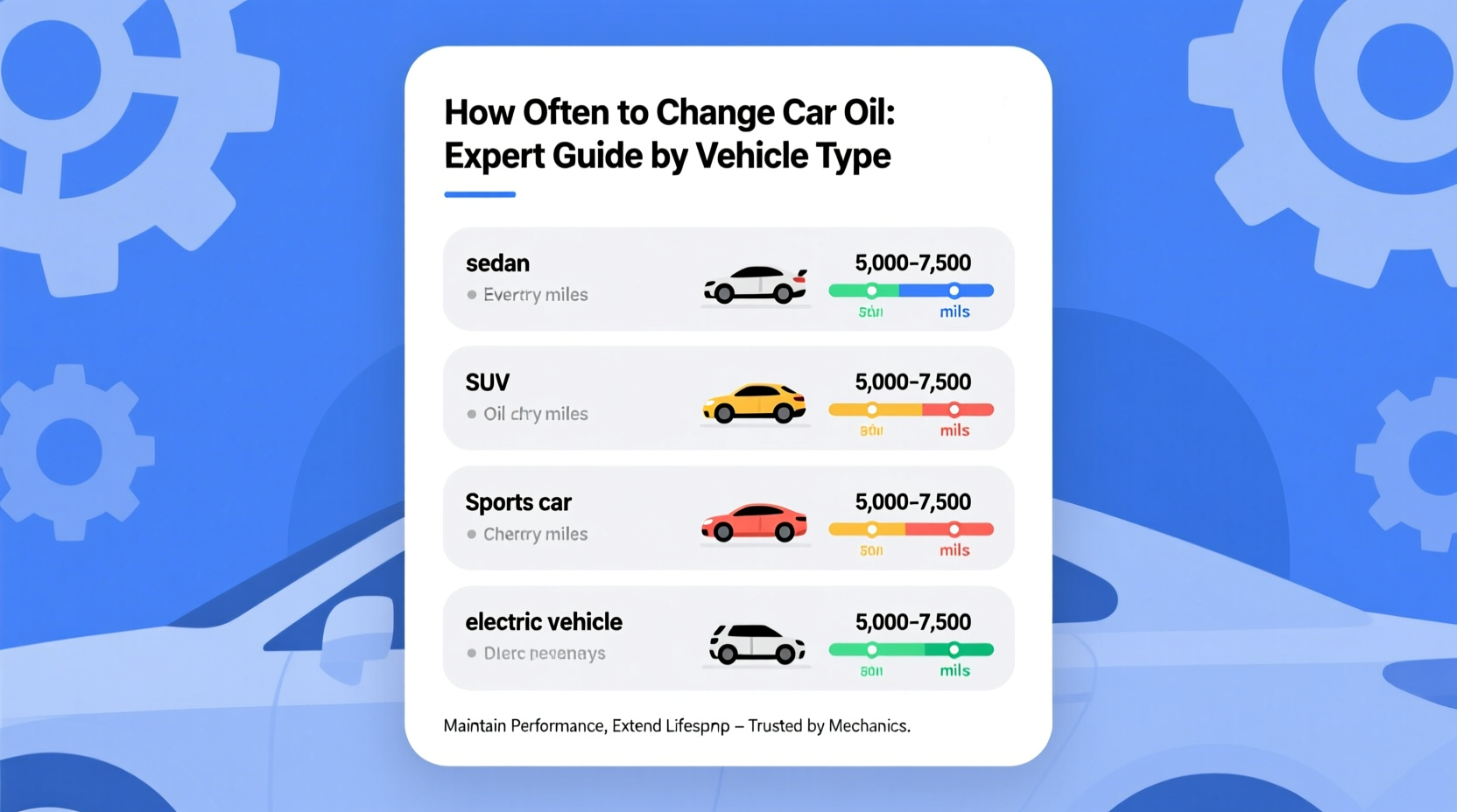 how often change car oil