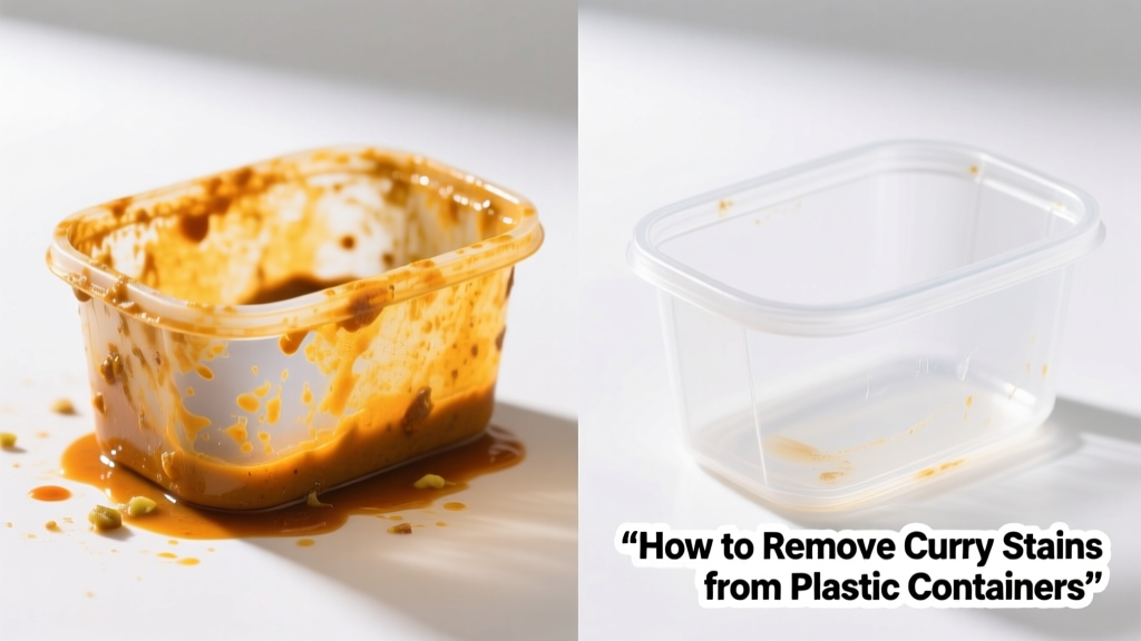 How to Remove Curry Stains from Plastic Containers